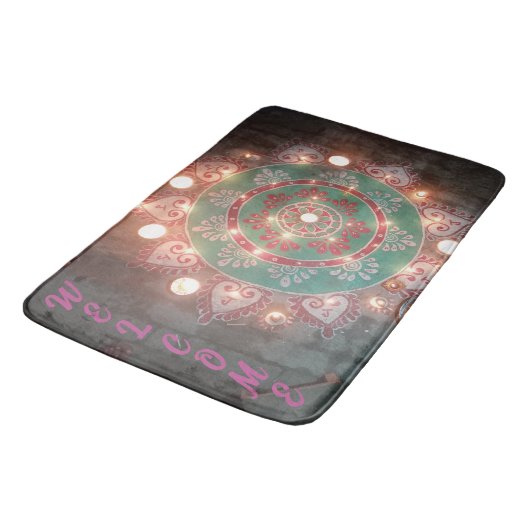 Custom welcome design  badmat (Gekanteld)
