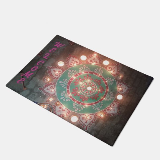 Custom welcome design deurmat (Schuin)