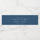 Custom Welcome Wedding Waterfles Etiket (Enkel label)