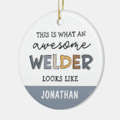 Custom Welder Funny Geweldige Welder Gifts Keramisch Ornament (Links)