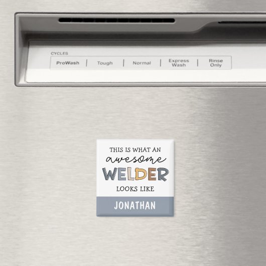 Custom Welder Funny Geweldige Welder Gifts Magneet (Insitu (Vaatwasser))