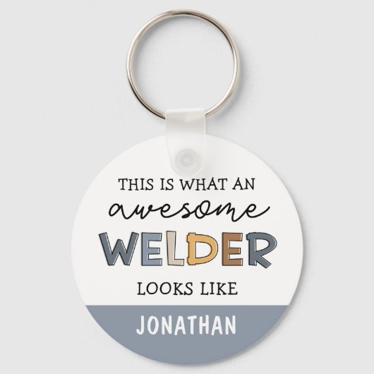 Custom Welder Funny Geweldige Welder Gifts Sleutelhanger (Voorkant)