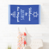 Custom Welkom bij Bar Mitzvah Spandoek (Insitu)