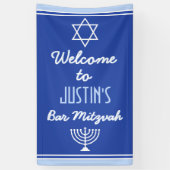 Custom Welkom bij Bar Mitzvah Spandoek (Verticaal)