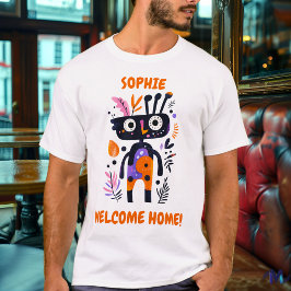 Custom Welkom Home Grappig Grafisch T-shirt