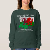 Custom WELSH MUM Vlag van Wales Trui (Voorkant)