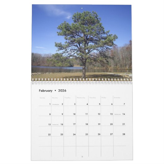 Custom West Virginia Calendar Kalender (Feb 2026)