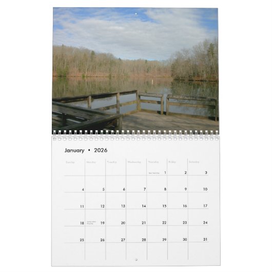 Custom West Virginia Calendar Kalender (Jan 2026)
