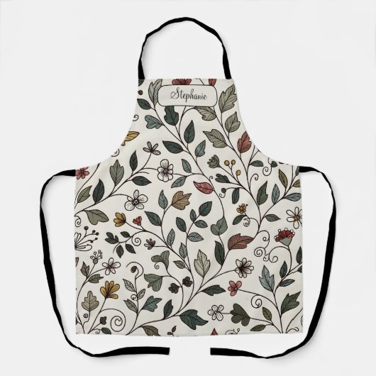 Custom Whimsical Flower & Vine  Schort (Voorkant)