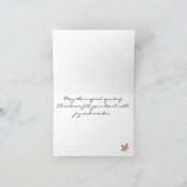 Custom, Whimsy Retro Snowman Vrolijk Kerstfeest Feestdagen Kaart (Binnen)