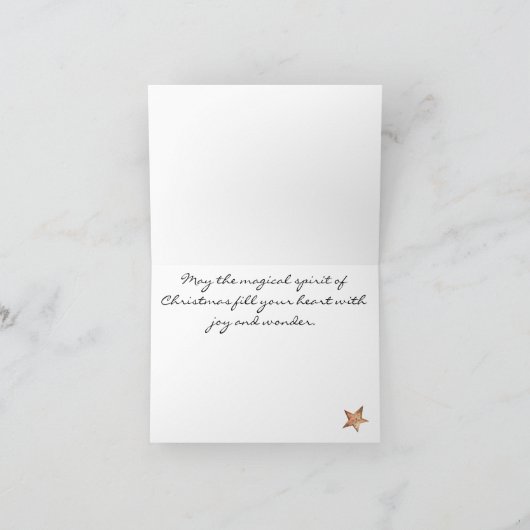 Custom, Whimsy Retro Snowman Vrolijk Kerstfeest Feestdagen Kaart (Binnen)