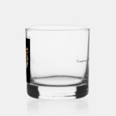 "Custom Whiskey Glass – Tijgerkop & Motivatie" Whisky Glas (Links)