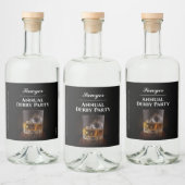Custom Whiskey Rocks Glas Derby Likeurfles Etiket (Flessen)