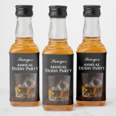 Custom Whiskey Rocks Glas Derby Mini Likeurfles Etiket (Flessen)