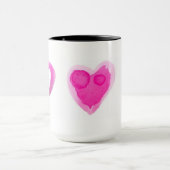 Custom White 15 oz Ringer Hearts Mok by ZAZZ_IT (Midden)