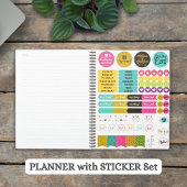 Custom White Blossom Branches Tree Crown Photo - Planner