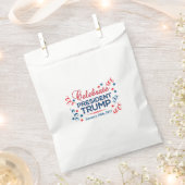 Custom White Favor Bag - Vier President Trump Bedankzakje (Geknipt)