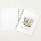 Custom White Pre K Teacher School Planner (Display)