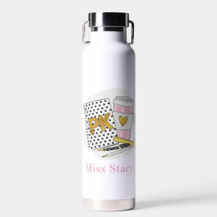 Custom White Pre K Teacher School Waterfles