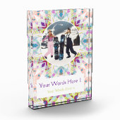 Custom White Purple Green Christmas Decor Gift Fotoblokken (Links)