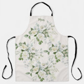 Custom White Roses Mothers Day Schort (Voorkant)