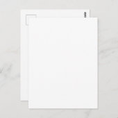 Custom white simple Design Add Photo or Text Briefkaart (Voorkant / Achterkant)