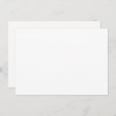 Custom white simple Design Add Photo or Text Informatiekaartje (Voorkant / Achterkant)
