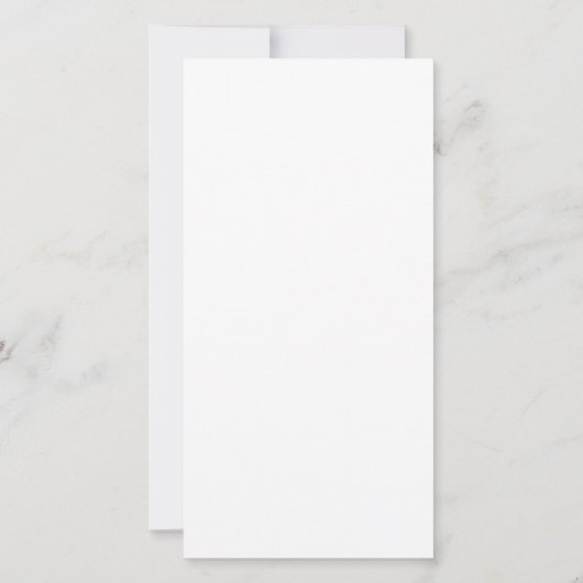 Custom white simple Design Add Photo or Text Kaart (Achterkant)