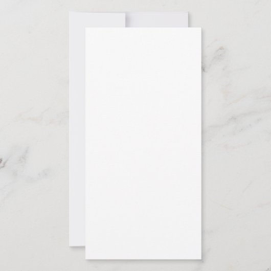 Custom white simple Design Add Photo or Text Kaart (Voorkant)