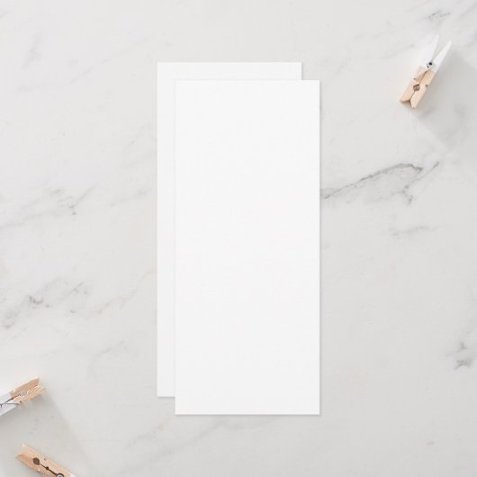 Custom white simple Design Add Photo or Text Kaart (Voorkant / Achterkant in situ)