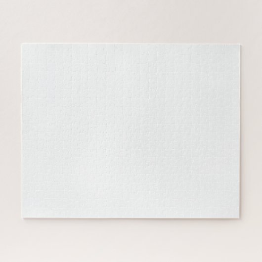 Custom white simple Design Add Photo or Text Legpuzzel (Horizontaal)