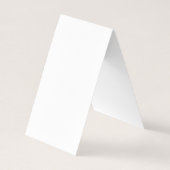 Custom white simple Design Add Photo or Text Visitekaartje (Achterkant)