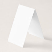 Custom white simple Design Add Photo or Text Visitekaartje (Voorkant)