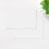 Custom white simple Design Add Photo or Text Visitekaartje (Bureau)
