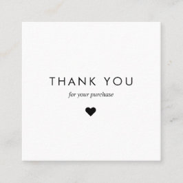 Custom White Typography Business QR Code Dank u Kortingskaartje