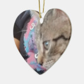 Custom Who Rescued Who Pet Name  Keramisch Ornament (Links)