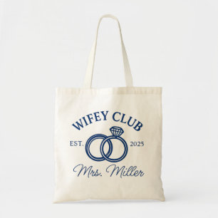 Custom Wifey Club Canvas tas, mevrouw Canvas tas,  Tote Bag
