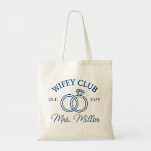 Custom Wifey Club Canvas tas, mevrouw Canvas tas,  Tote Bag