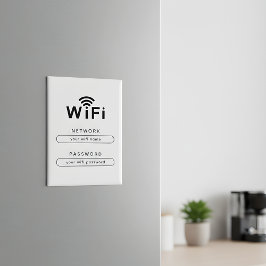 Custom WiFi Magnet for Office & Home Guest Network