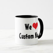 Custom Wij Love Mok (Voorkant rechts)