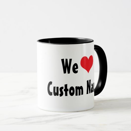 Custom Wij Love Mok (Voorkant rechts)