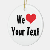 Custom Wij Love Ornament (Links)