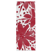 Custom Wijn Bloemen Ontwerp Ruby Rood Gift Bag Wijn Cadeautas (Achterkant)