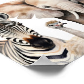 Custom Wild One Animal Safari Animal Poster (Hoek)