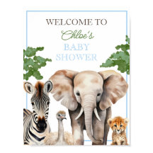 Custom Wild One Animal Safari Animal