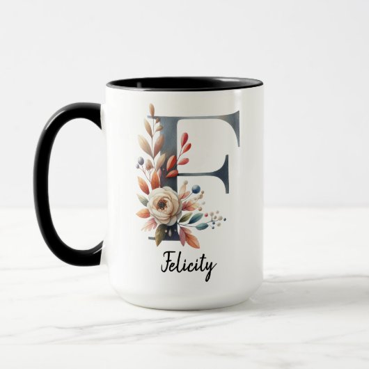 Custom Wildflower Coffee Mug for Moms or Grandmas Mok (Links)