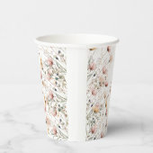 custom wildflower floral paper cups template papieren bekers (Rechts)