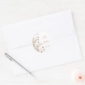 custom wildflower floral sticker label template (Envelop)