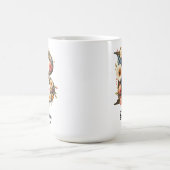 Custom Wildflower Initial Monogram Mug for Girls Koffiemok (Center)