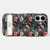 Custom Wildflowers Botanical Inspiration Black Case-Mate iPhone Case (Achterkant (horizontaal))